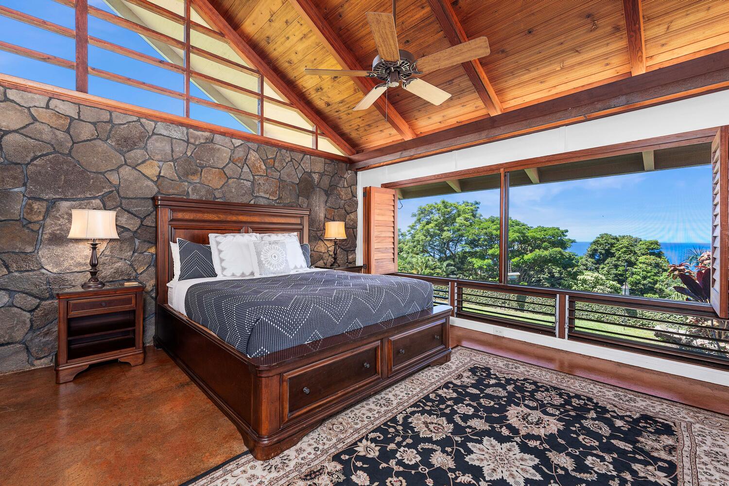 Kailua-Kona Vacation Rentals, Hale Joli - Wake up to peaceful views and gentle island light in the primary bedroom.