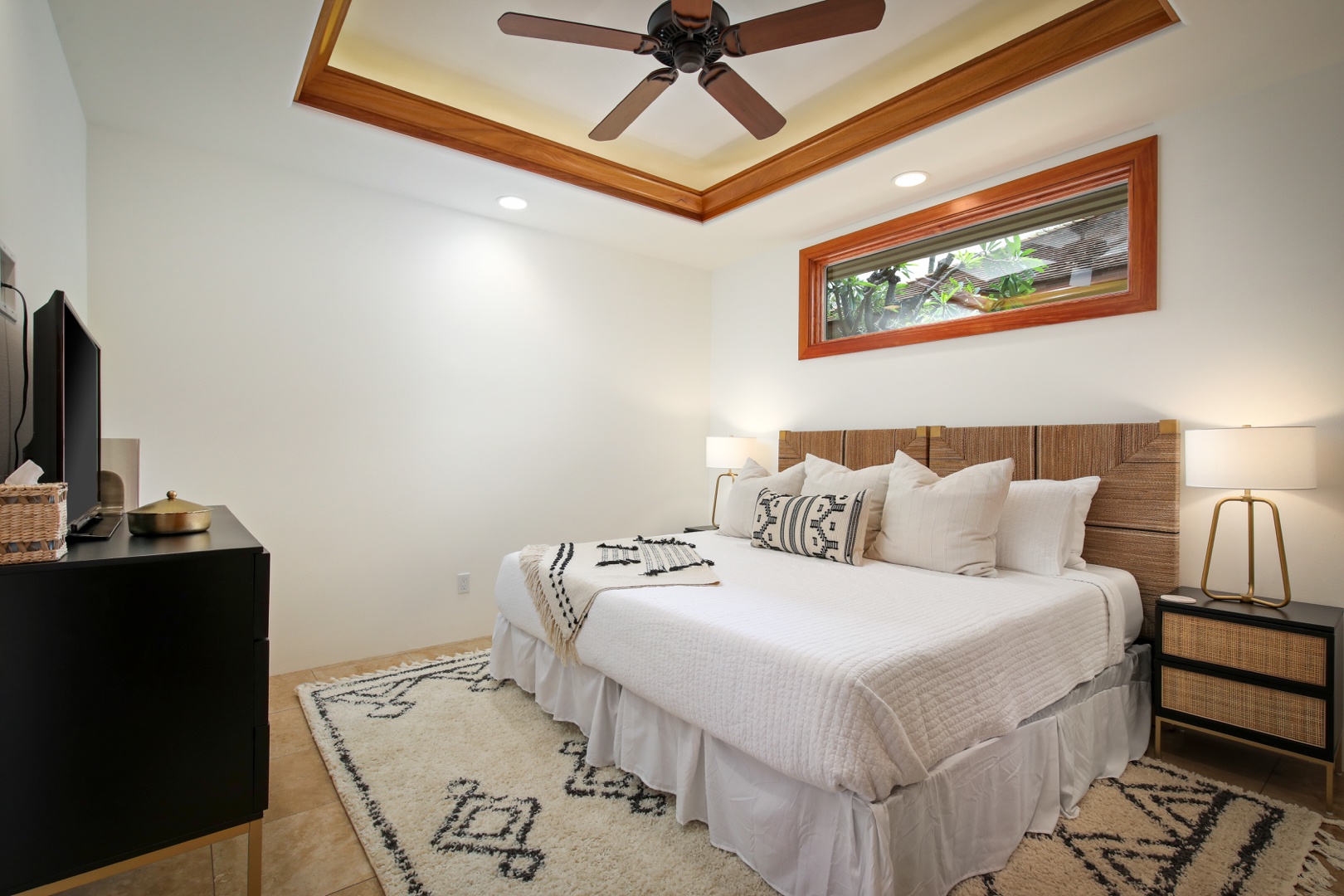 Kailua Kona Vacation Rentals, 4BD Pakui Street (147) Estate Home at Four Seasons Resort at Hualalai - Guest Suite #2 w/either king bed (pictured) or 2 twin beds per your request.