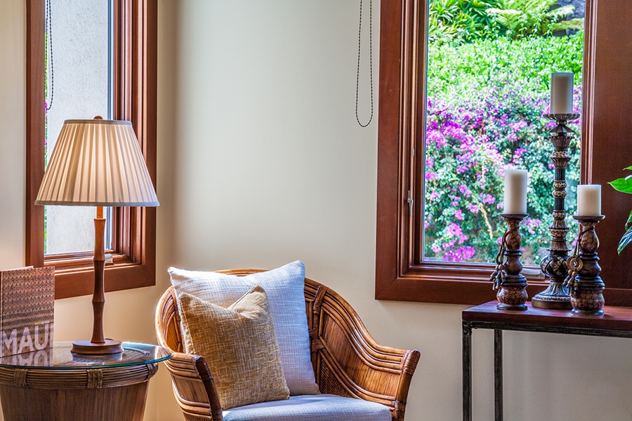 Wailea Vacation Rentals, Castaway Cove C201 at Wailea Beach Villas* - Third Garden View Bedroom and Ensuite Bathroom