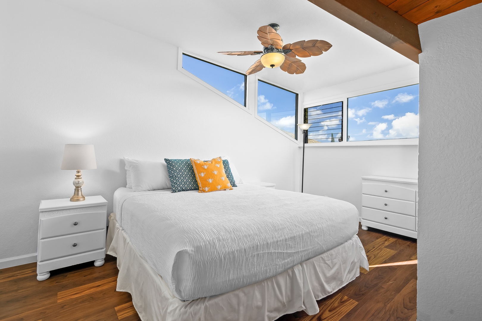 Princeville Vacation Rentals, Mauna Kai 7B - One more bedroom, bright by the window and quiet after dark.