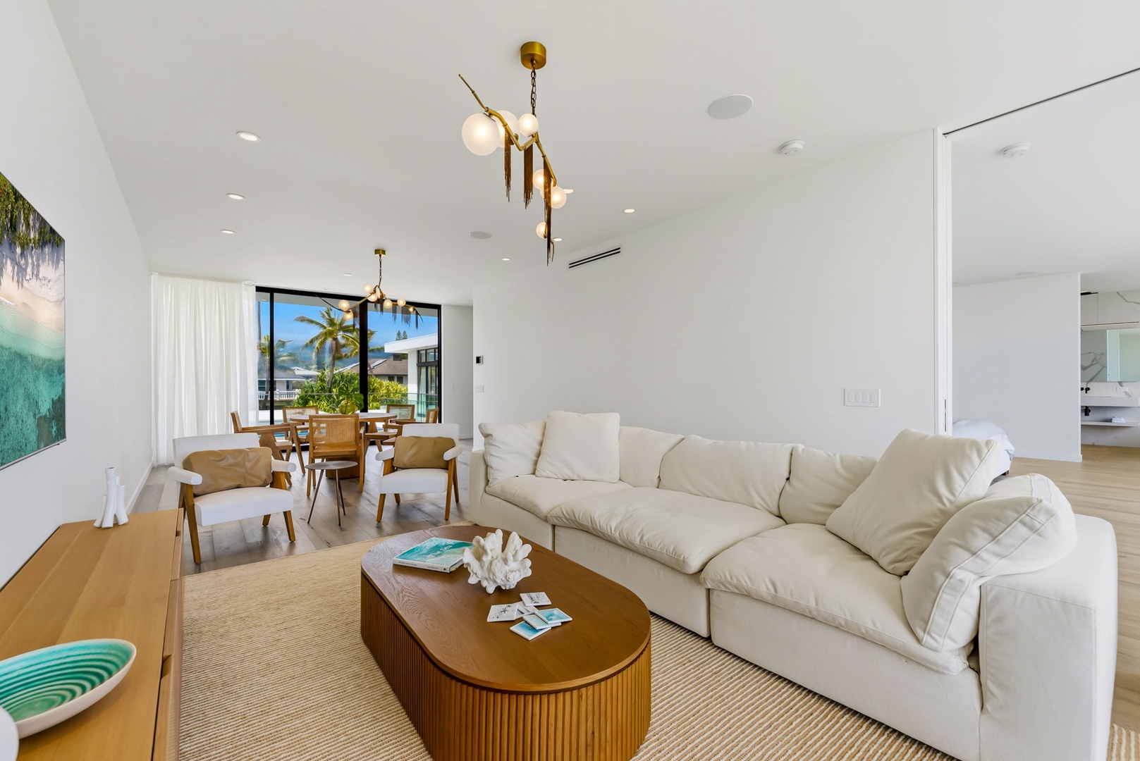 Kailua Vacation Rentals, Kailua Beach Escape - Come together after beach days in a welcoming lounge made for connection and comfort.