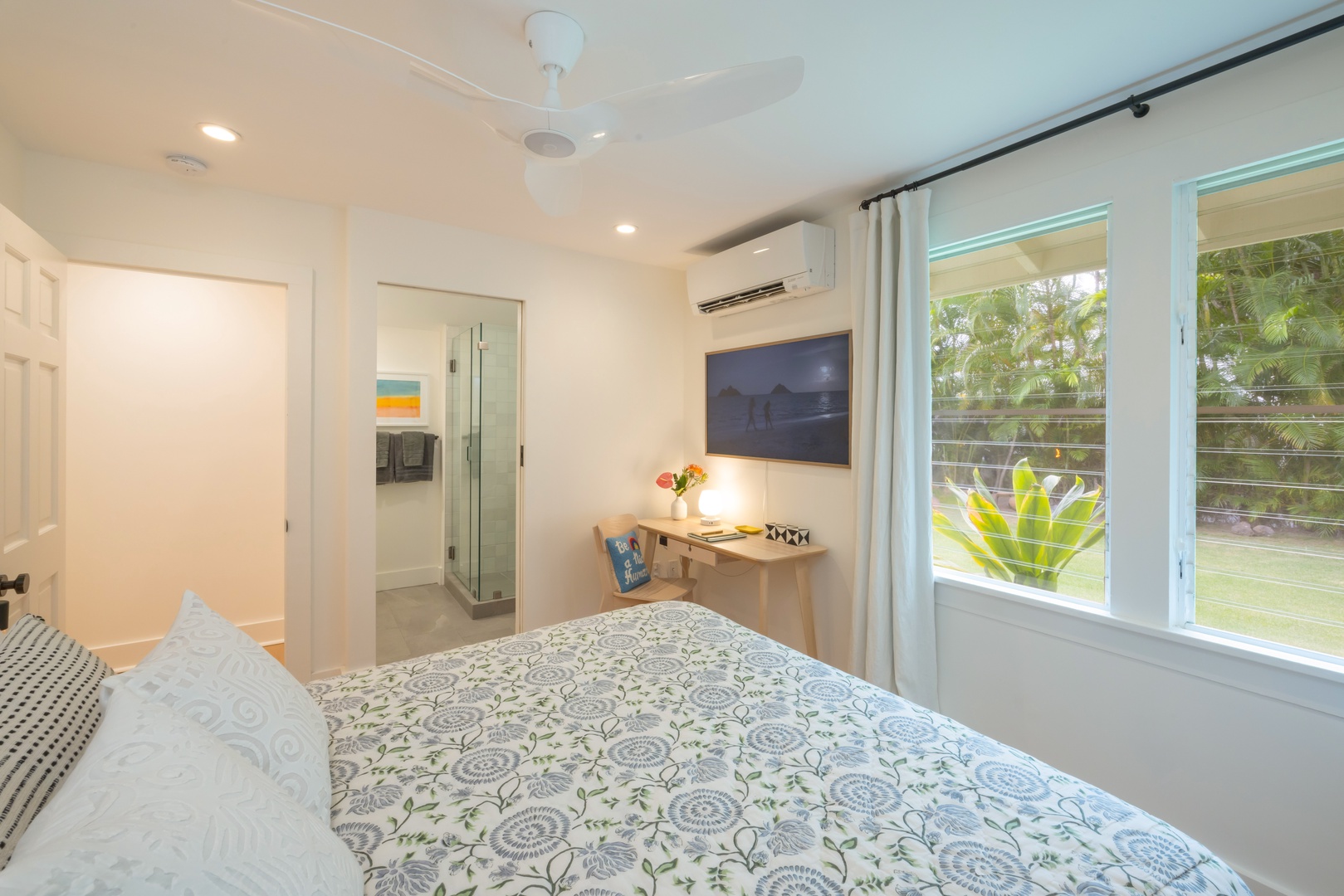 Kailua Vacation Rentals, Lanikai Ola Nani - From plush bedding to thoughtful amenities, our second guest suite offers a serene place to recharge after sun-filled days.