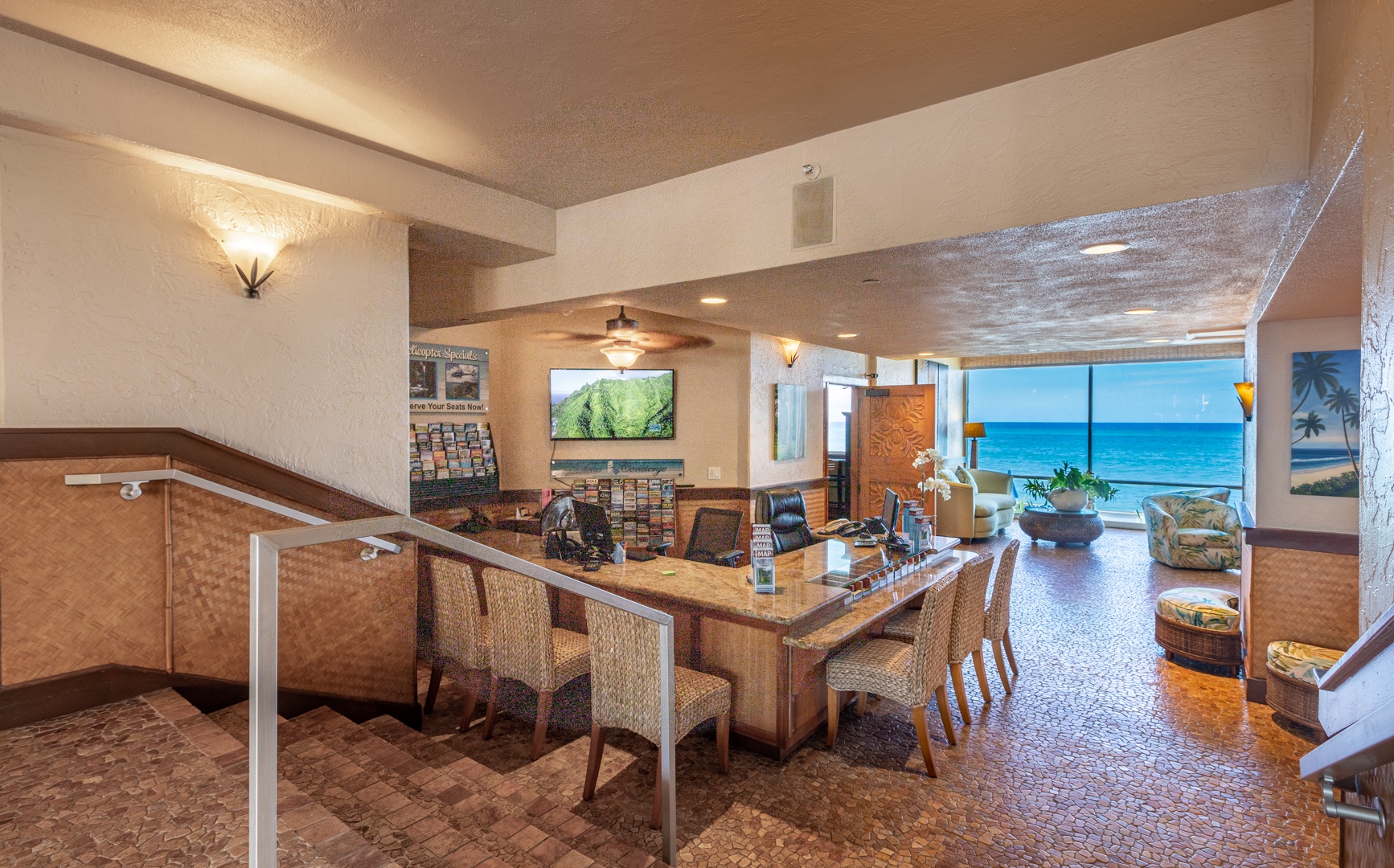 Lahaina Vacation Rentals, Royal Kahana 308 - The open and welcoming lobby provides stunning ocean views, setting the tone for a relaxing stay.