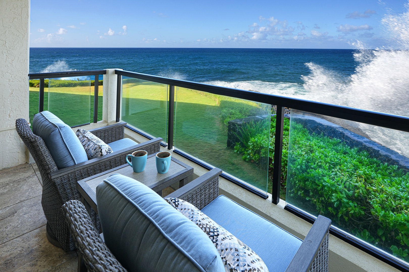 Koloa Vacation Rentals, Poipu Shores A206 - Awaken to Paradise: Morning Views from the Lanai Like No Other!