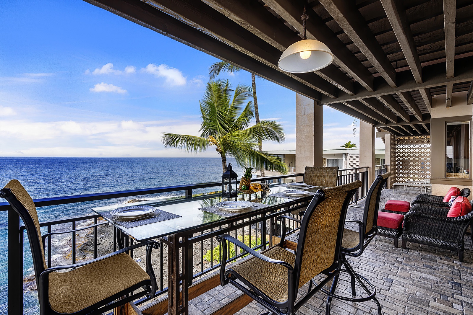 Kailua Kona Vacation Rentals, Kona Makai 6301 - Dine on the ocean daily in this top floor condo!