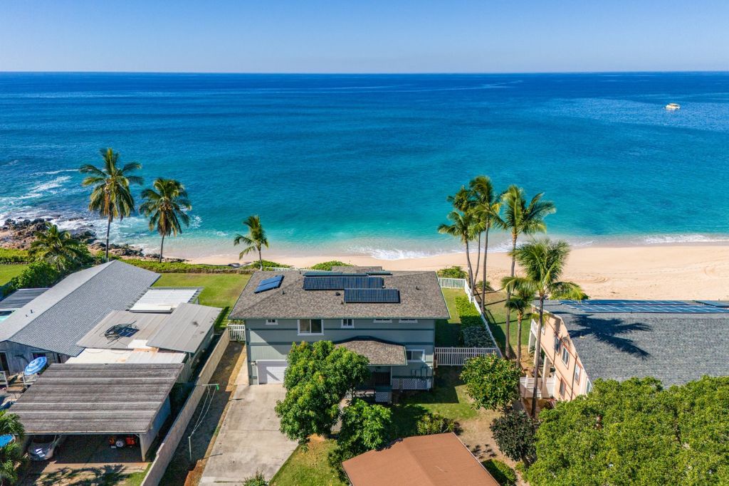 Waianae Vacation Rentals, Makaha-465 Farrington Hwy - Aerial shot of the front of your home.