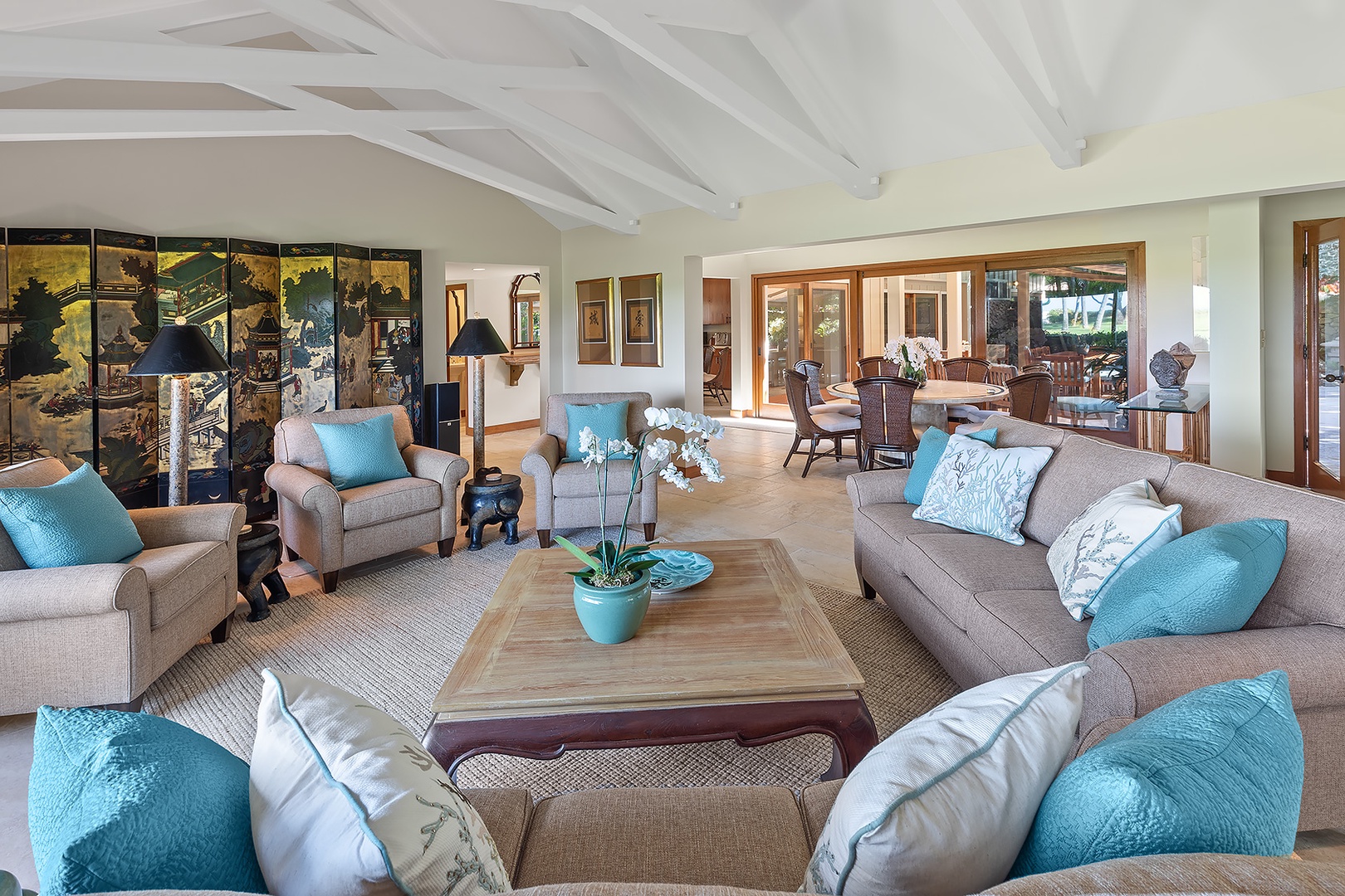 Kailua Vacation Rentals, Kailua Shores Estate 8 Bedroom - Main House - Formal Living