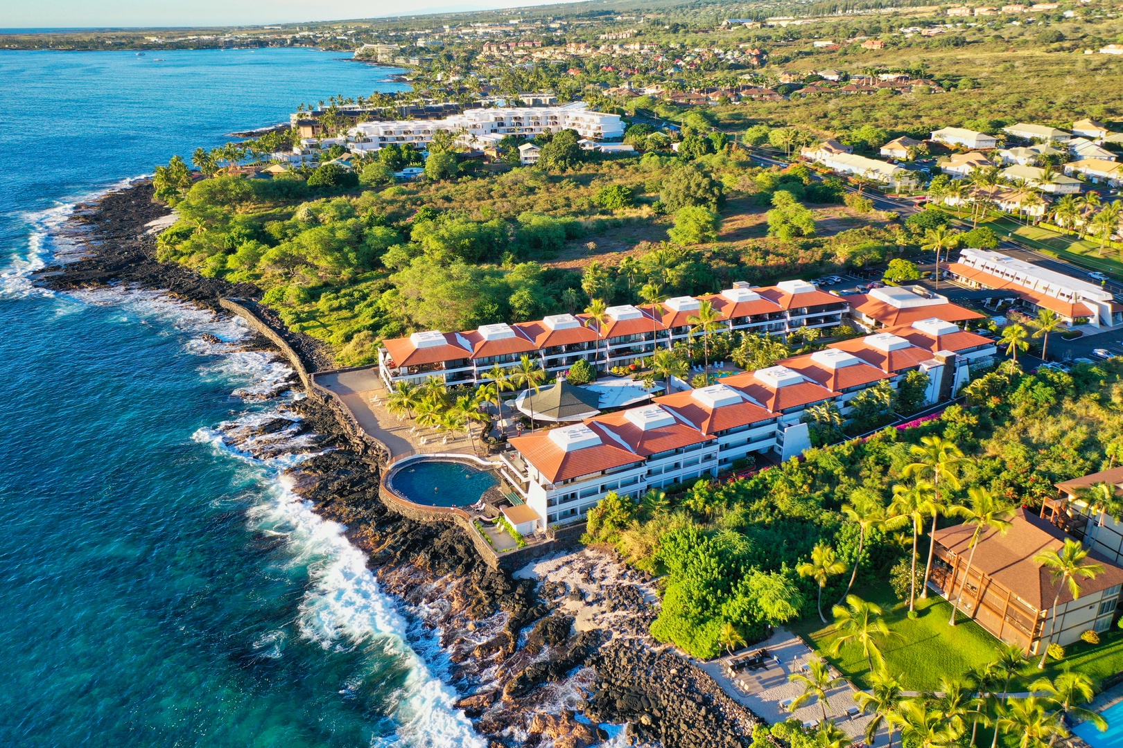 Kailua Kona Vacation Rentals, Casa De Emdeko 336 - Aerial view of Casa De Emdeko facing North