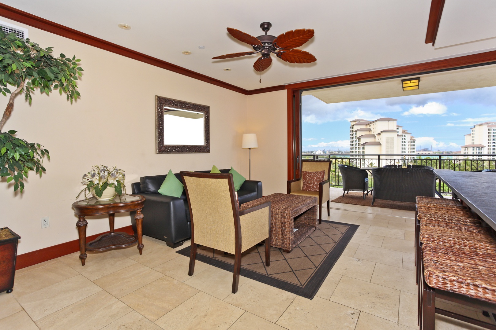 Kapolei Vacation Rentals, Ko Olina Beach Villas O822 - Sit and watch the clouds roll by.