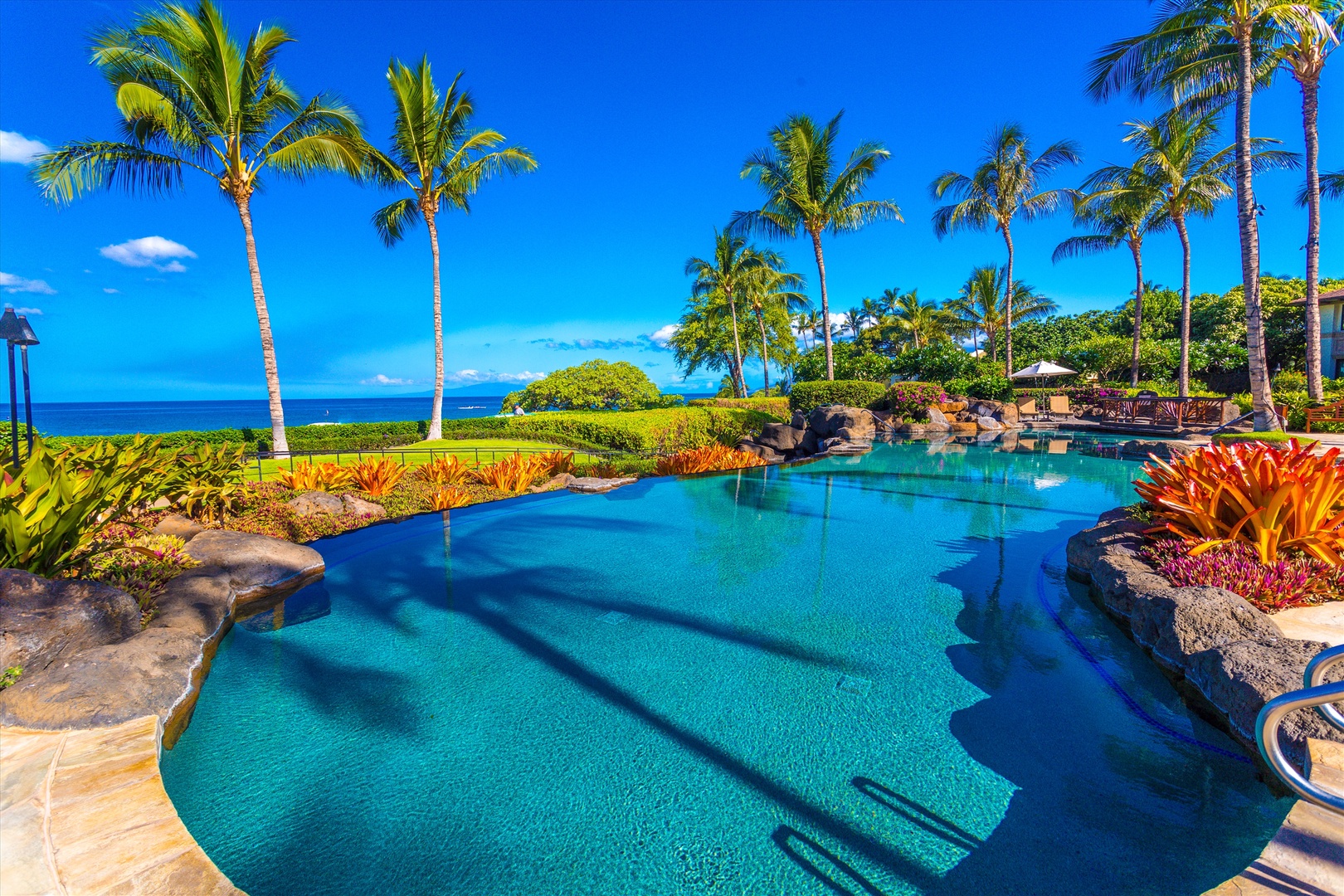 Wailea Vacation Rentals, Blue Ocean Suite H401 at Wailea Beach Villas* - Relax and Cool Off at the Oceanside Adult Only Pool