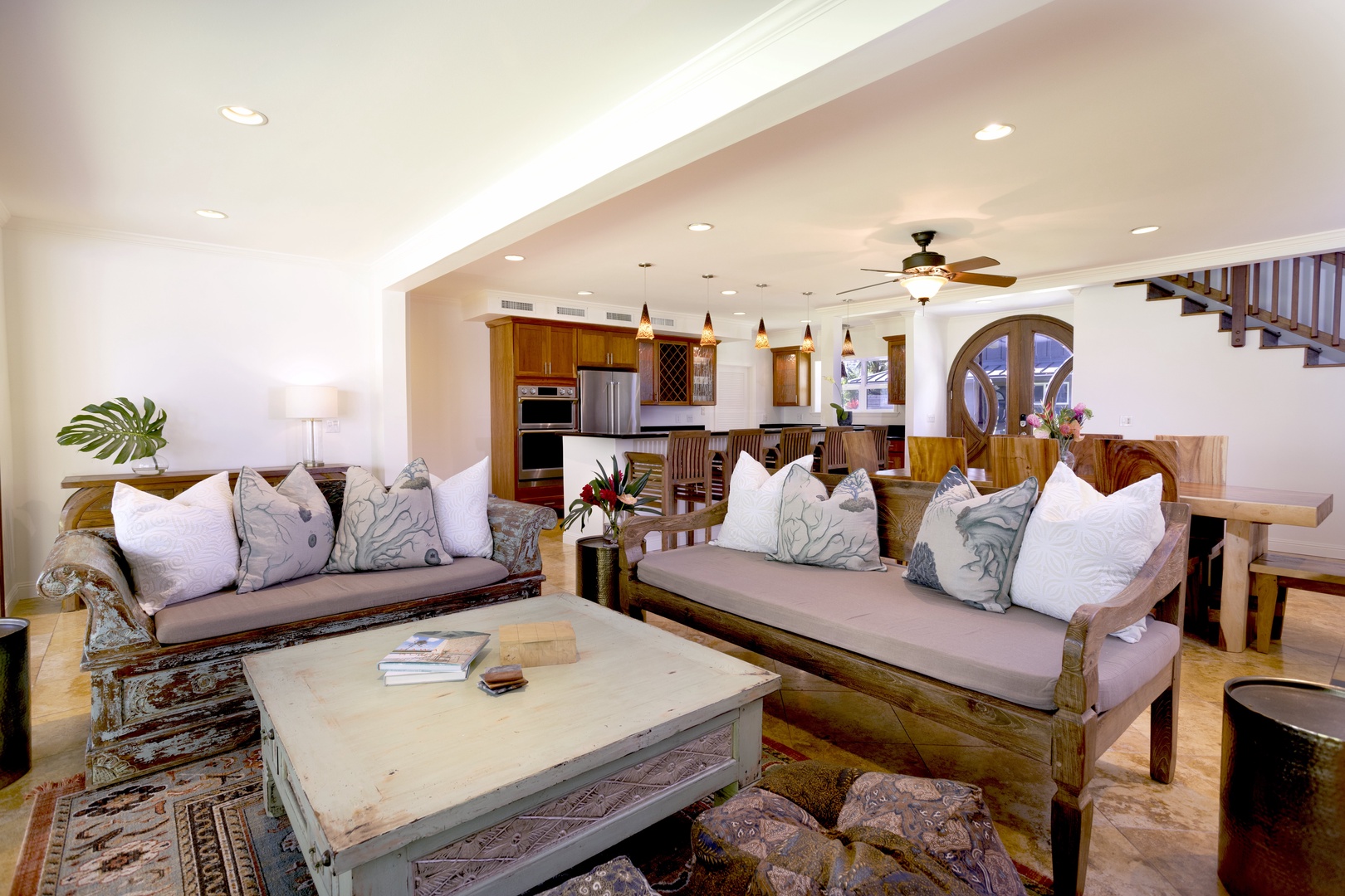 Kailua Vacation Rentals, Mokulua Seaside - Open-concept floorplan for a seamless flow and connection