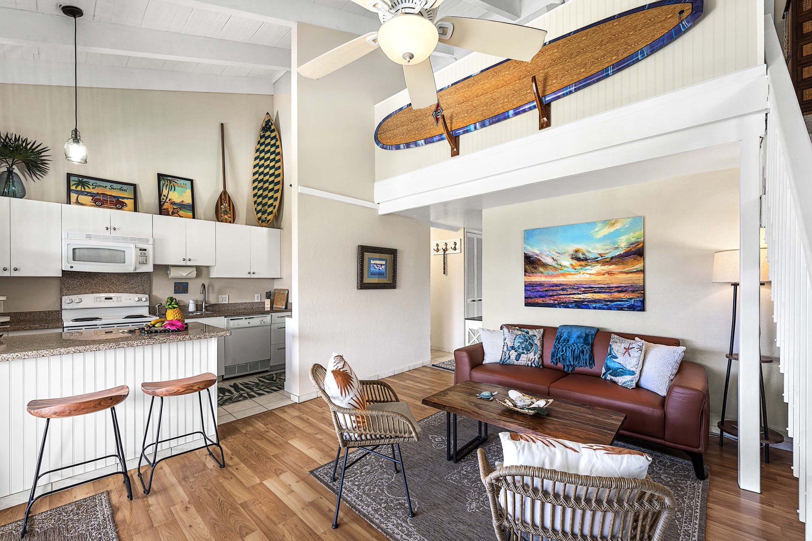 Kailua Kona Vacation Rentals, Kona Makai 6303 - This humble abode has open concept floorplan that invites light, flow, and shared moments.