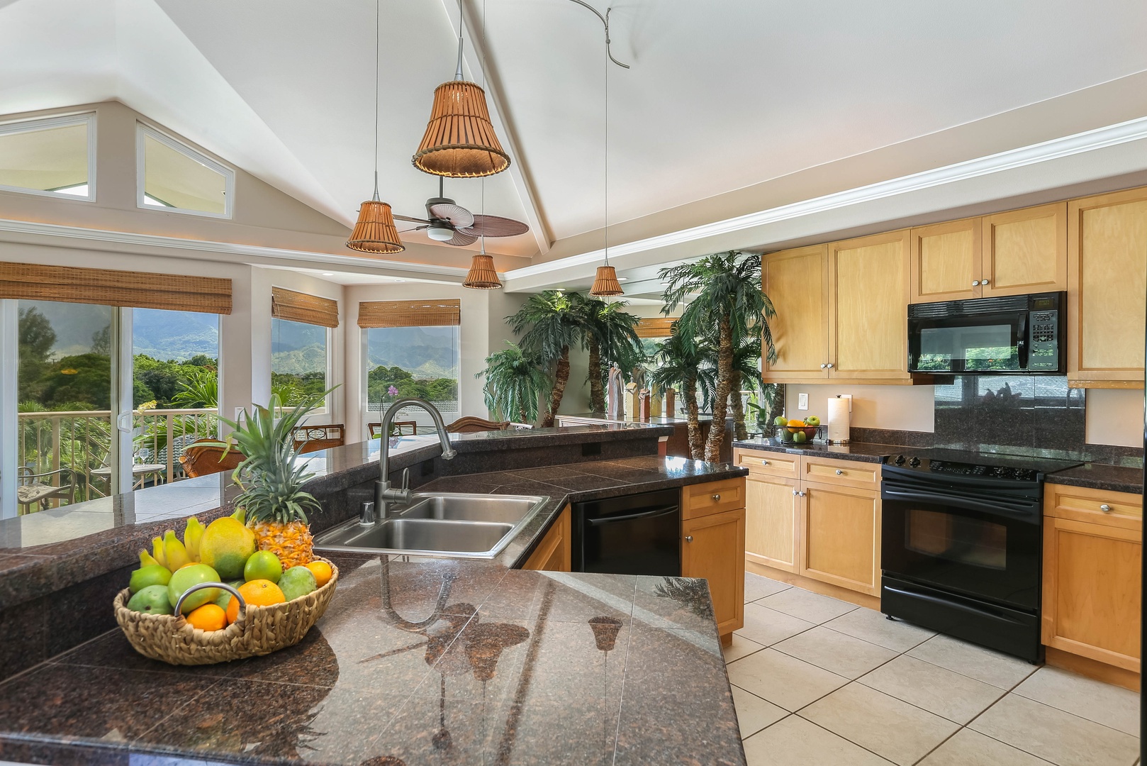 Princeville Vacation Rentals, Nohea Villa - Fully equipped kitchen at Nohea Villa, perfect for preparing home-cooked meals.