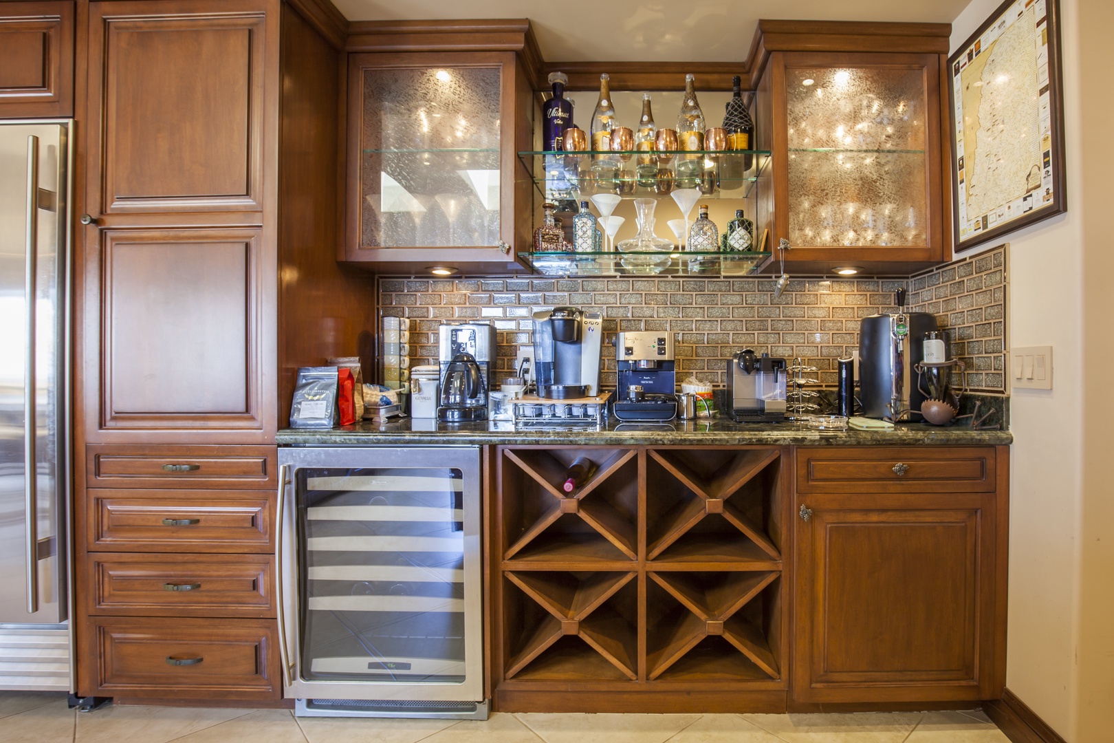 La Jolla Vacation Rentals, Jewel Above La Jolla Shores - Stocked bar and wine fridge