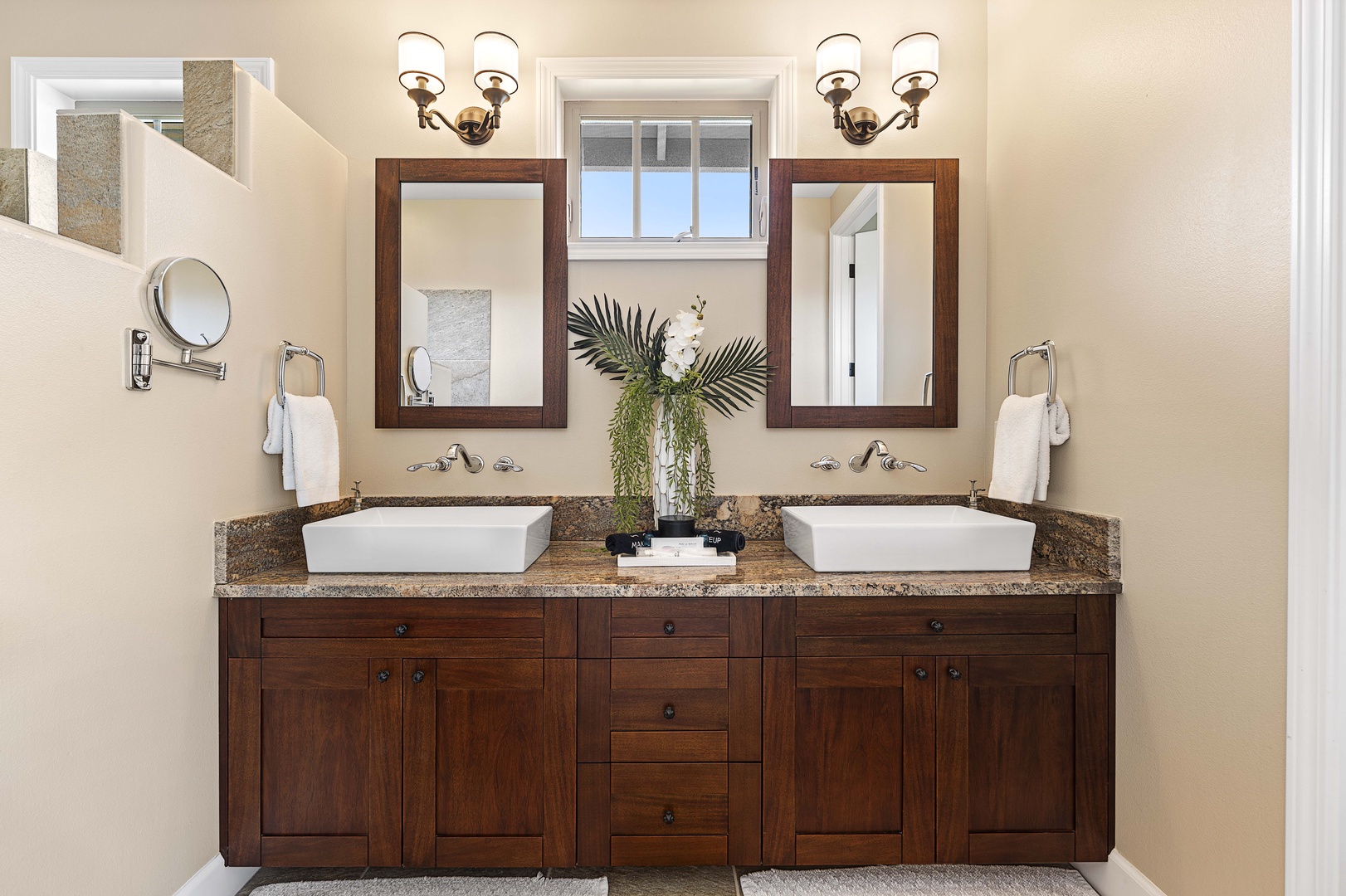 Kailua Kona Vacation Rentals, Holua Kai #27 - Double sinks in the guest bath keep the morning routine from turning into a line.