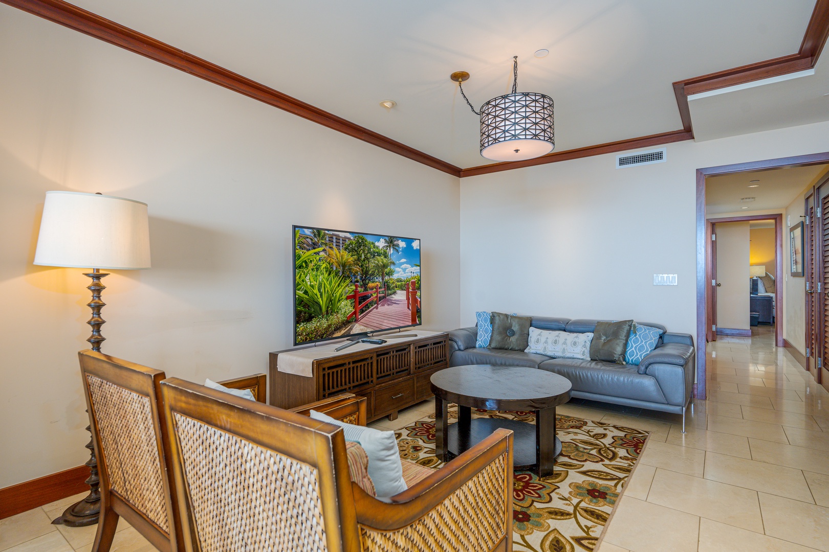 Kapolei Vacation Rentals, Ko Olina Beach Villas O904 - Sink in to the plush living room furniture and bring your favorite book.