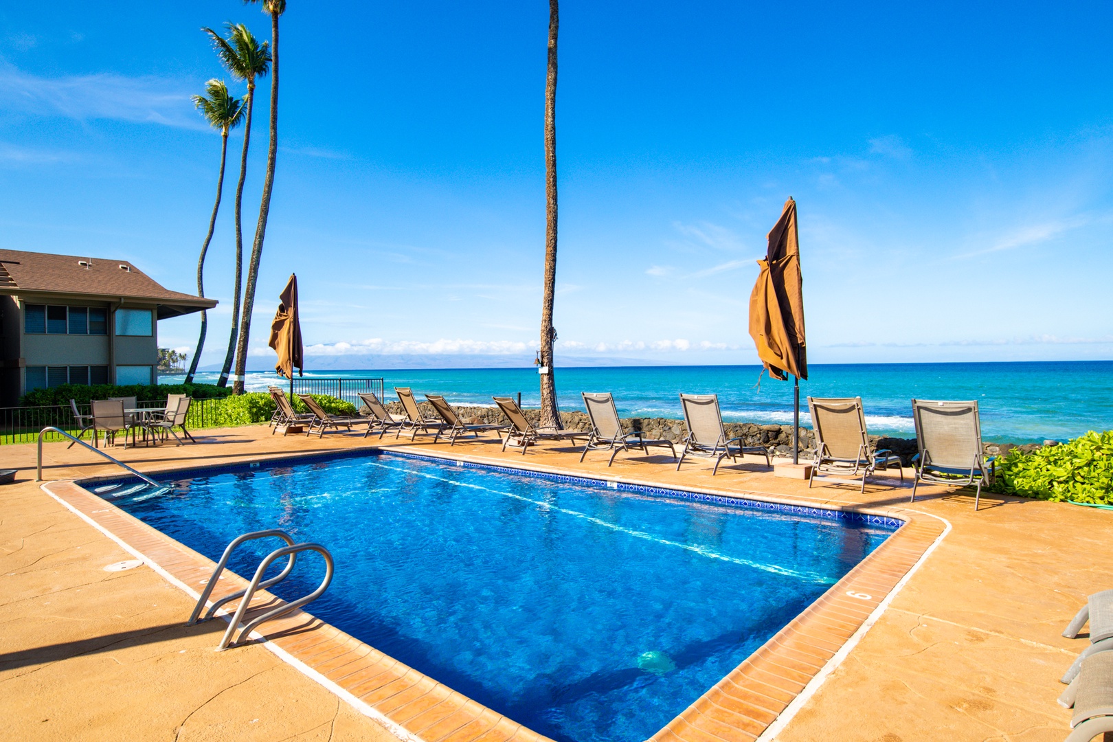 Lahaina Vacation Rentals, Hale Kai 109 - Expansive views from the pool