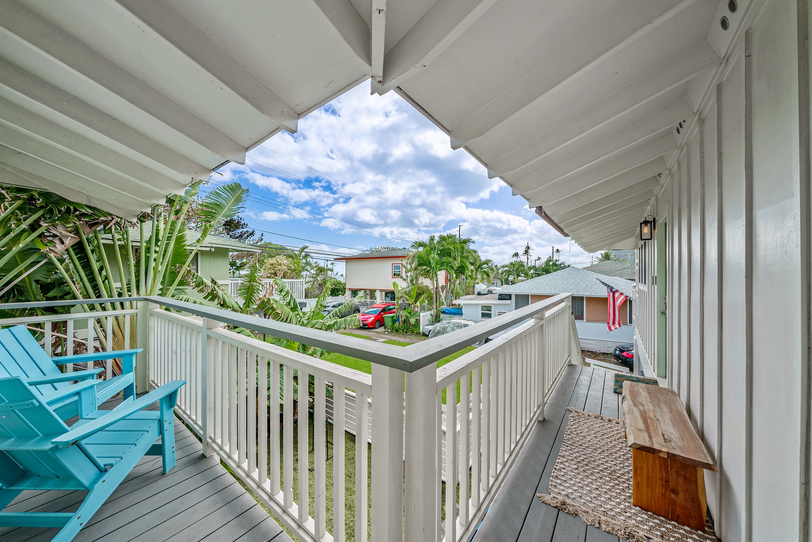 Kaaawa Vacation Rentals, Ka'a'awa Hale - View from front lanai.