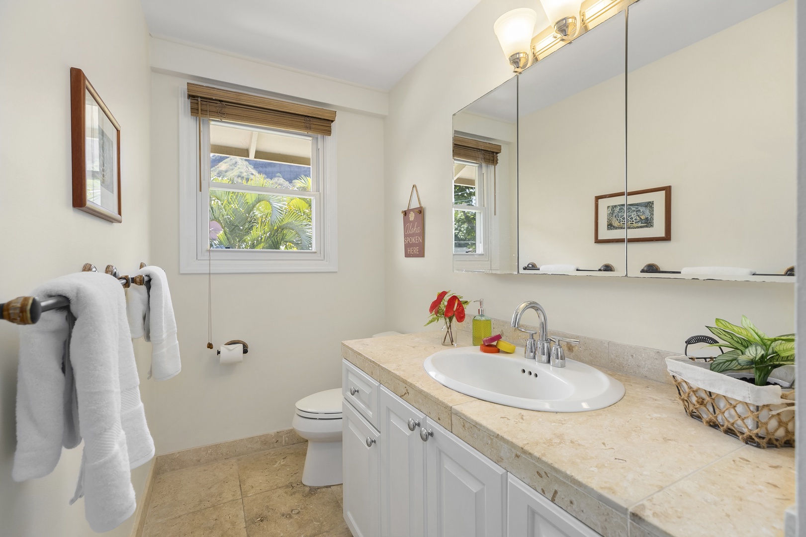 Honolulu Vacation Rentals, Hale Nui - Upstairs Hallway Bathroom