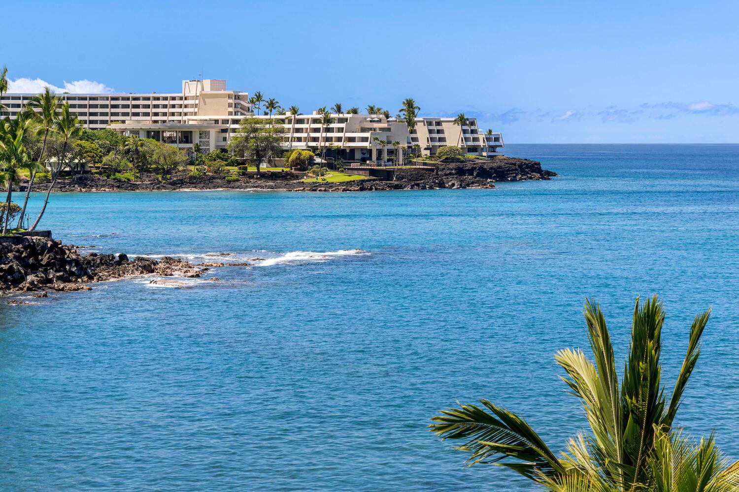 Kailua Kona Vacation Rentals, Kanaloa at Kona 3303 - Views from the pool area.