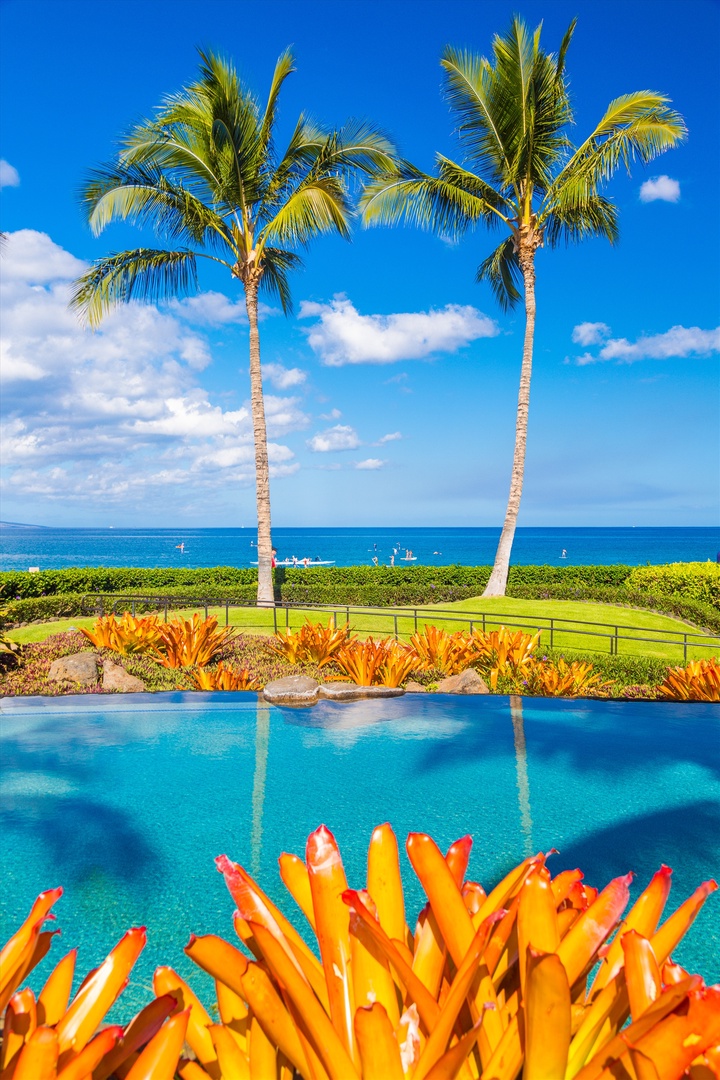 Wailea Vacation Rentals, Blue Ocean Suite H401 at Wailea Beach Villas* - Relax and Cool Off at the Oceanside Adult Only Pool and Jacuzzi Hot Tub