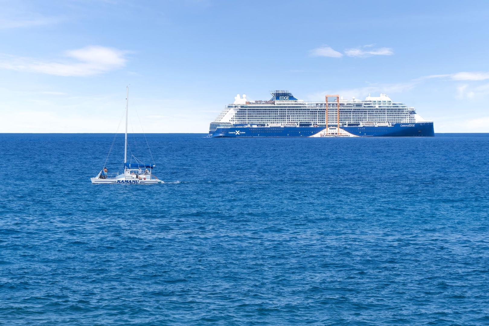 Kailua Kona Vacation Rentals, Sea Village 1105 - Daily views of sailboats and cruise ships drifting through the Kona Coastline.