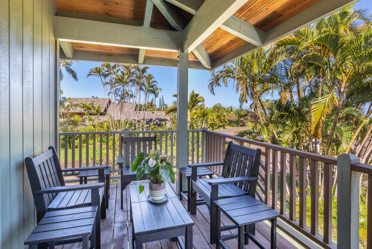 Princeville Vacation Rentals, Hale Anu Keanu - Front Lanai