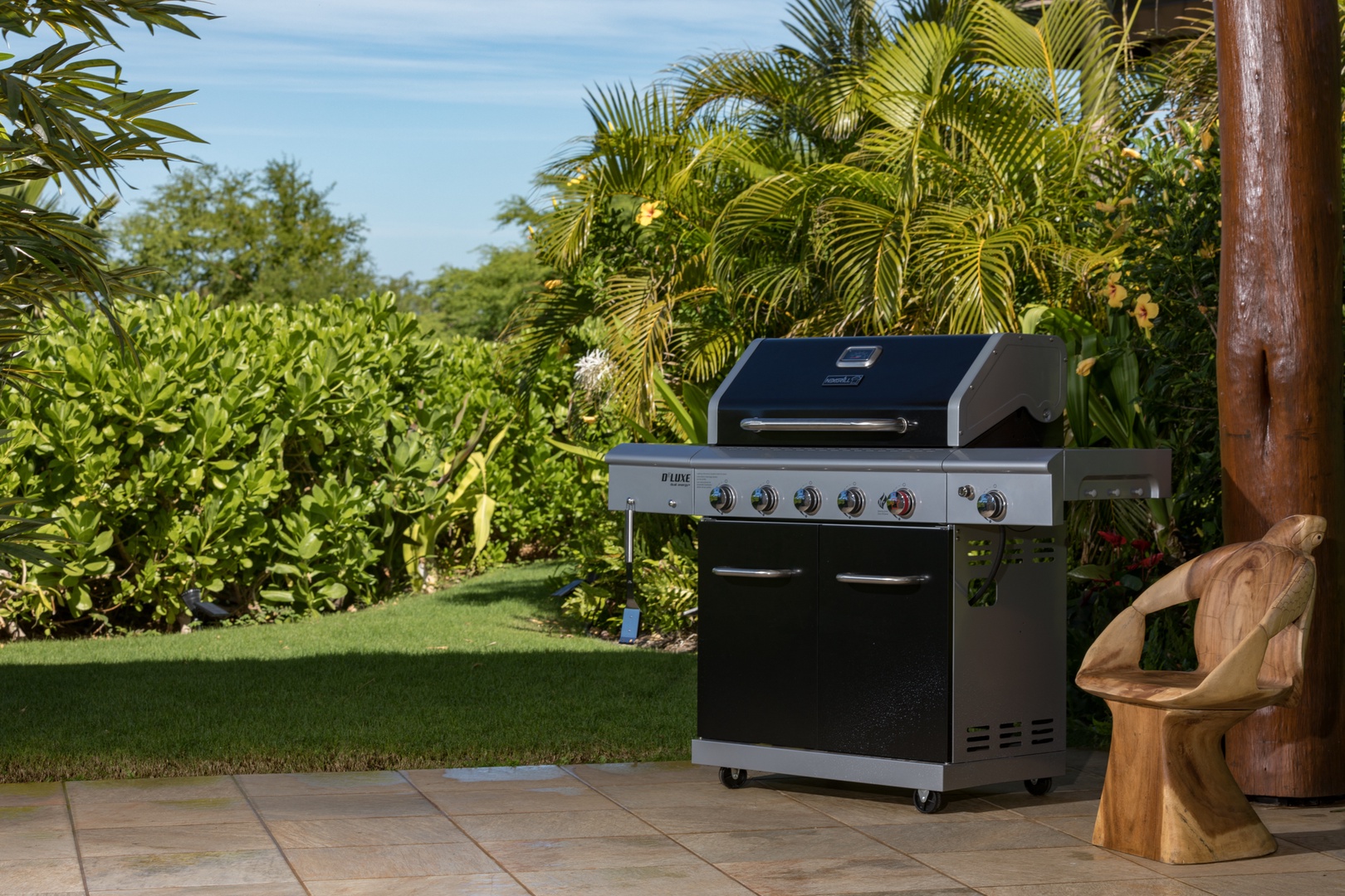Kamuela Vacation Rentals, Mauna Lani KaMilo #407 - Prepare meals at home on the barbecue grill.