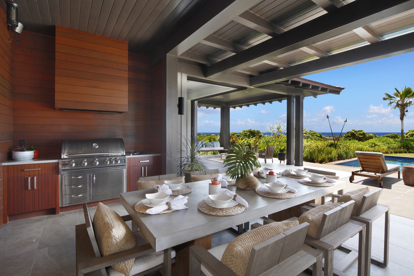 Koloa Vacation Rentals, Hale Pomaika'i Mau - Outdoor dining and BBQ