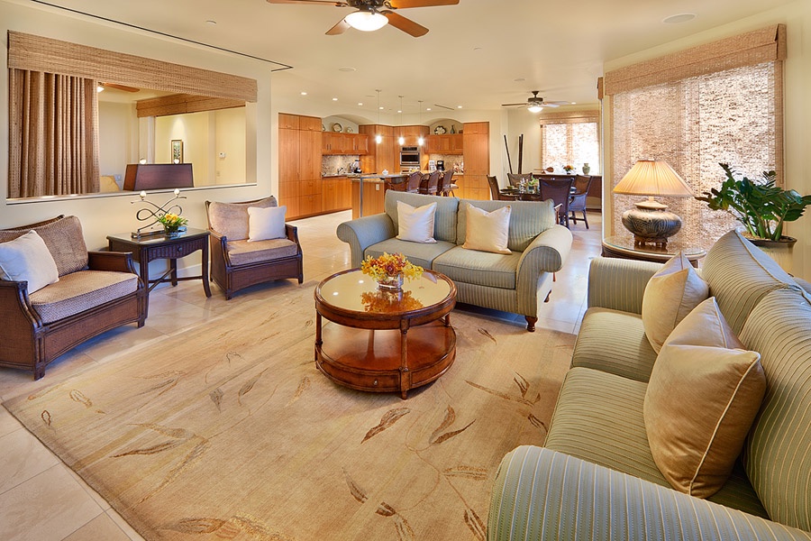 Wailea Vacation Rentals, Grand Seascape K407 at Wailea Beach Villas* - Expansive Dining Area with Abundant Top Quality Dining Supplies
