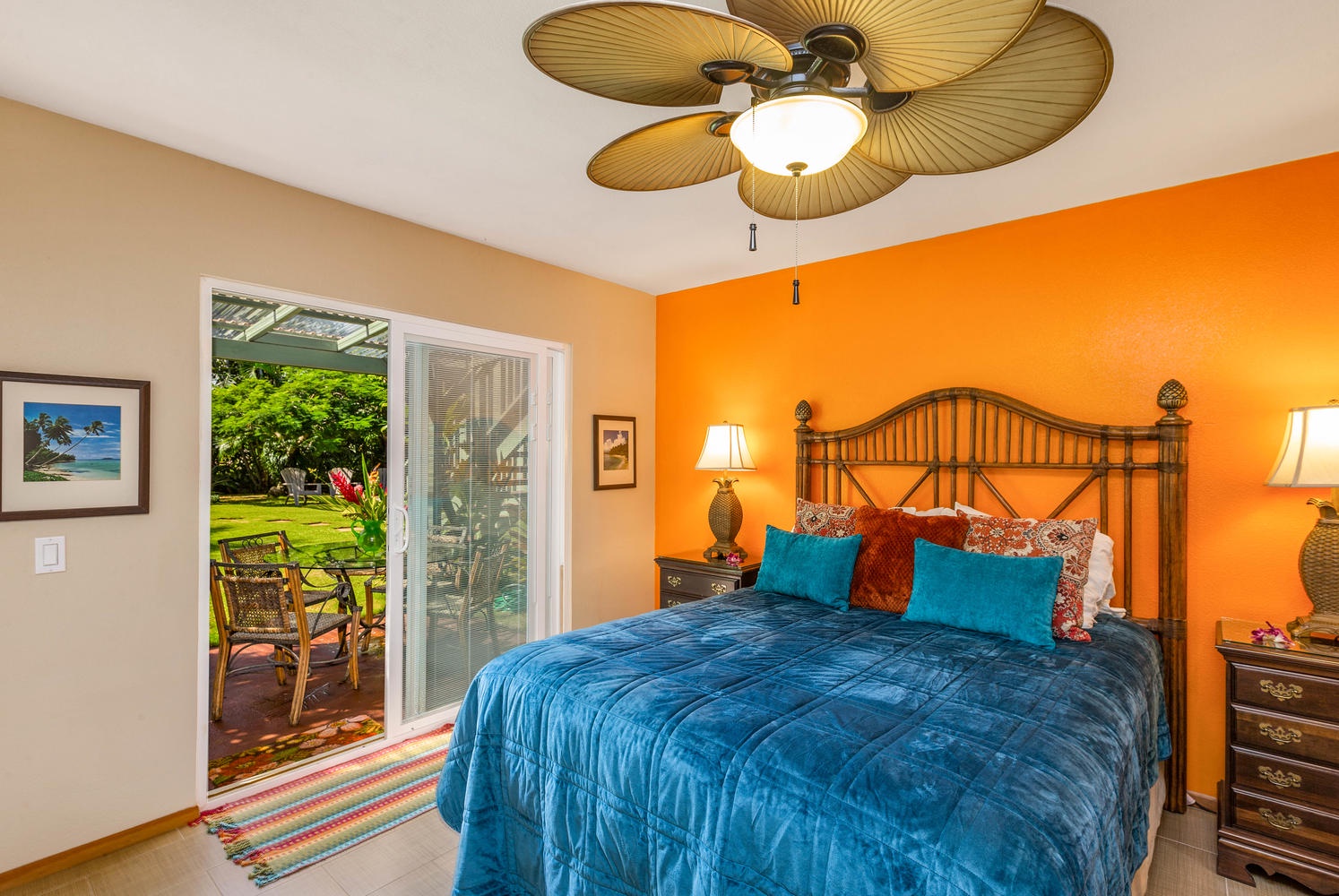 Princeville Vacation Rentals, Hale Anu Keanu - Downstairs primary bedroom