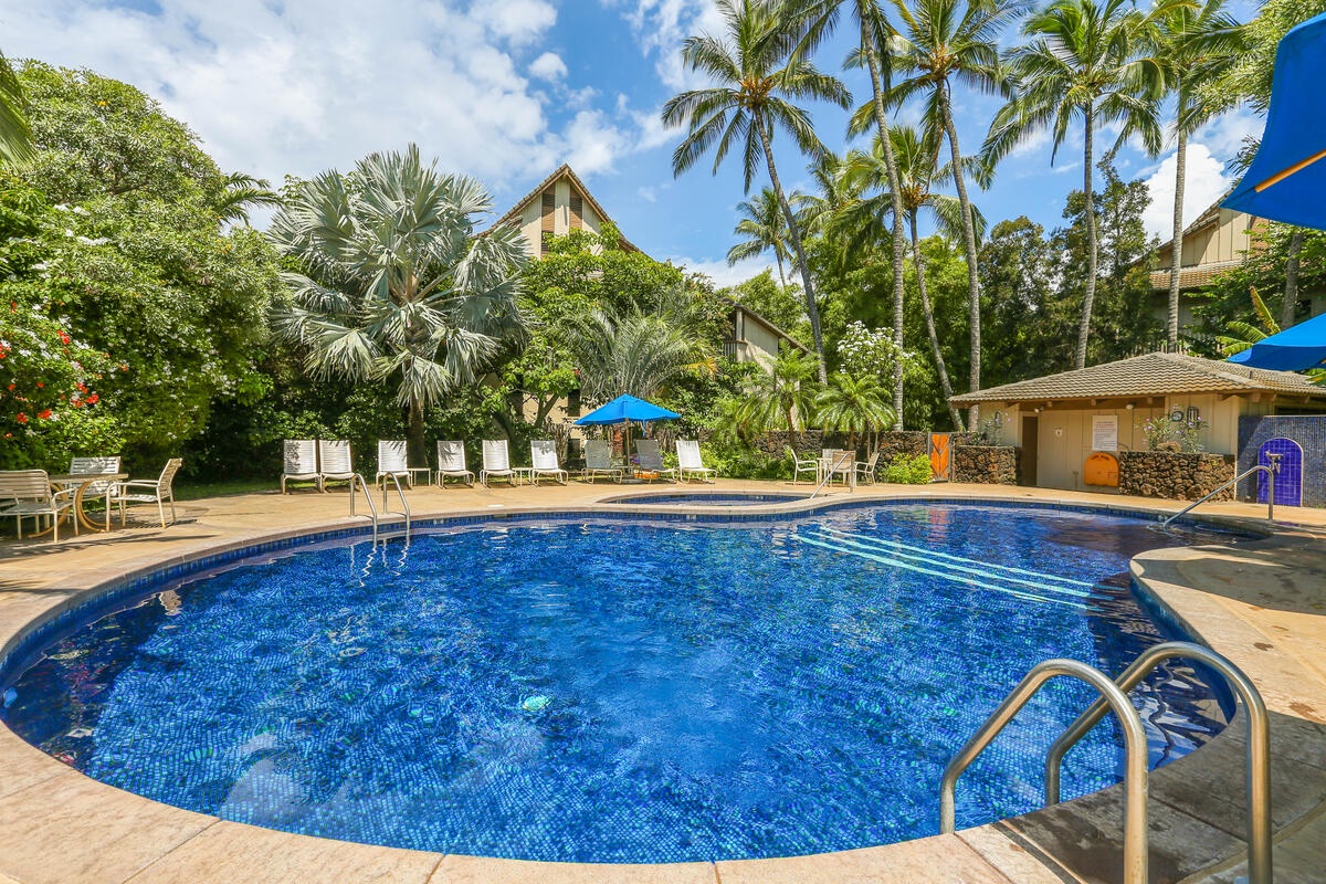 Koloa Vacation Rentals, Waikomo Streams 121 - Community pool and hot tub