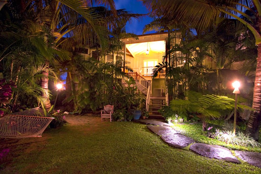 Hanalei Vacation Rentals, Holo Makani Beach House TVNC # 5141* - Evening at Holo Makani