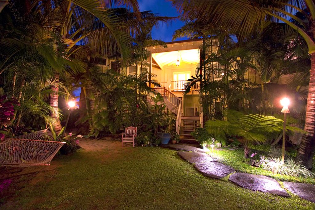 Hanalei Vacation Rentals, Holo Makani Beach House TVNC # 5141* - Evening at Holo Makani