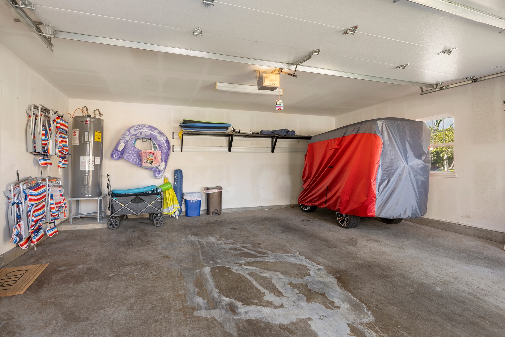Your private garage offers secure parking and storage space for beach gear, bikes, and vacation essentials.