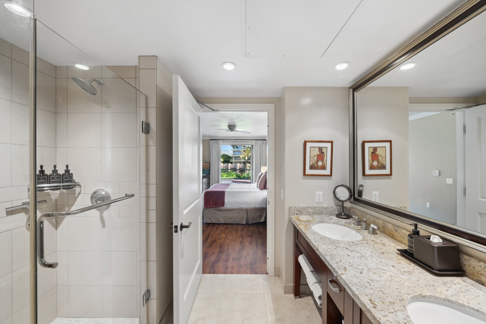 Lahaina Vacation Rentals, Honua Kai Konea 204 - Seamless flow from bath to bedroom at Honua Kai Konea 204 ensures easy transitions and total comfort.