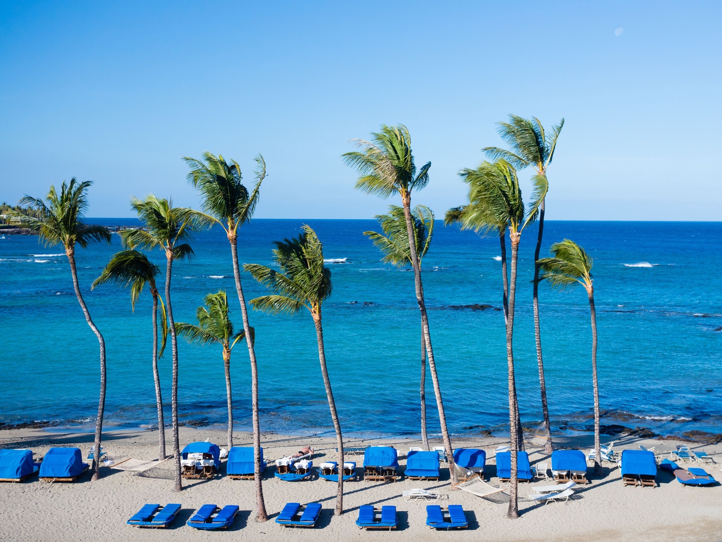 Kamuela Vacation Rentals, Mauna Lani Fairways #204 - Sun, sand, and relaxation The perfect spot at our beach lounge.