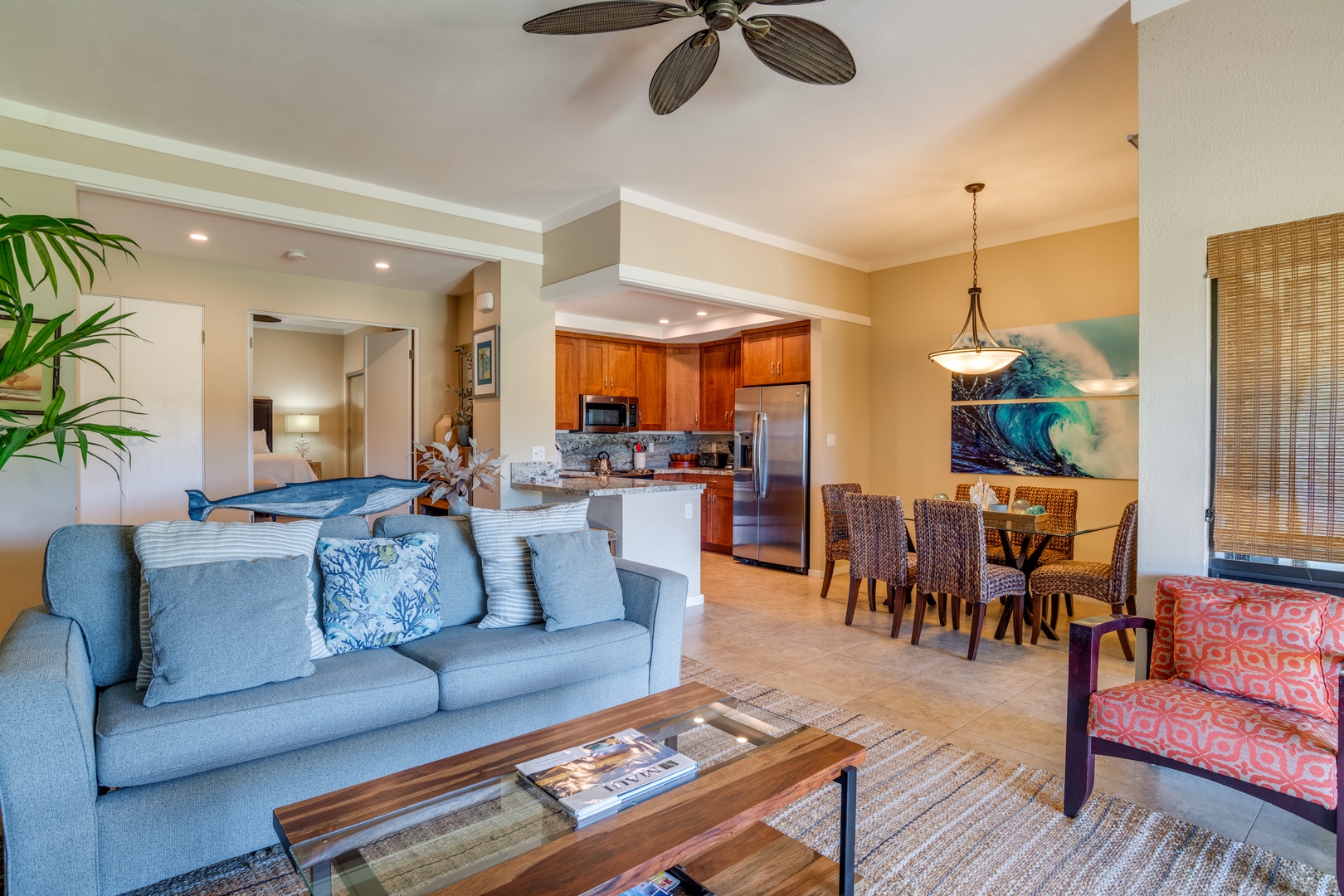 Lahaina Vacation Rentals, Kapalua Golf Villas 15P3-4 - Equipped with a queen sleeper sofa