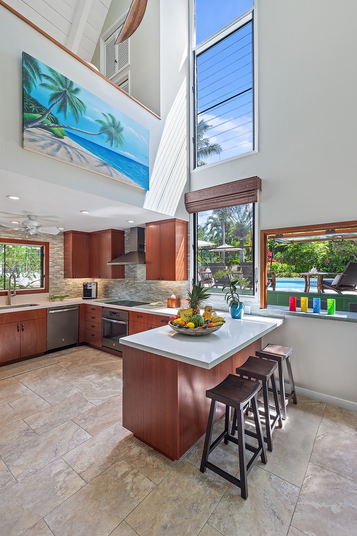 Kailua Vacation Rentals, Kailua Shores Estate 8 Bedroom - Pool House - Chef's Kitchen and Bar
