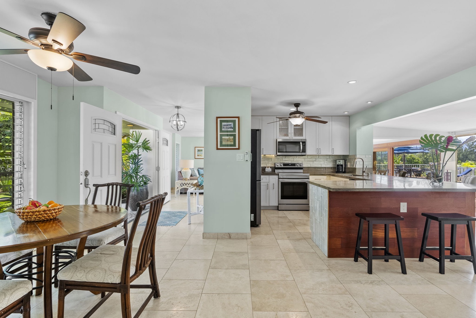 Kailua Vacation Rentals, Hale Aloha - A home with an open floorplan for seamless connection.