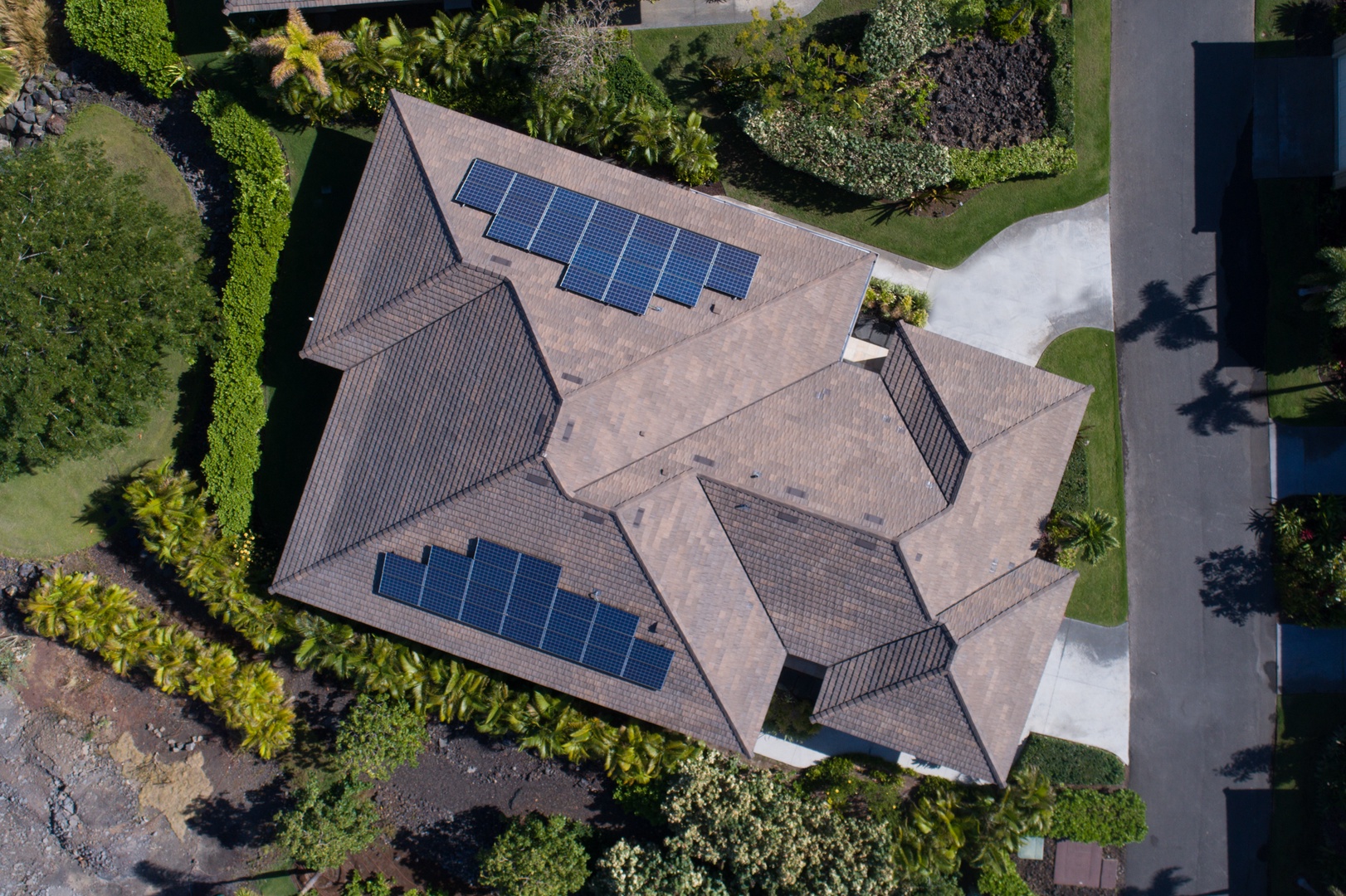 Kamuela Vacation Rentals, Mauna Lani KaMilo #407 - Arial view of the paired home.