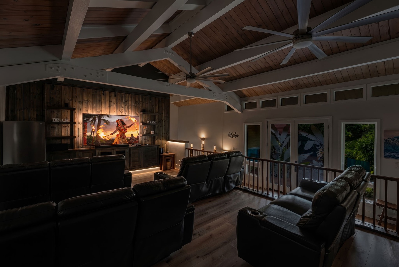Kailua Kona Vacation Rentals, Hale Pua - Settle into plush recliners for a cozy movie night in your private theater.