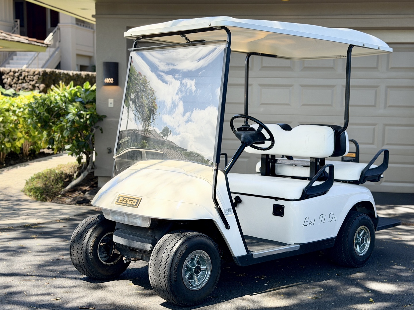Kailua-Kona Vacation Rentals, 2BD Hillside Villa (6102) at Hualalai Resort - One 4-seater golf cart included to make exploring the resort a breeze.