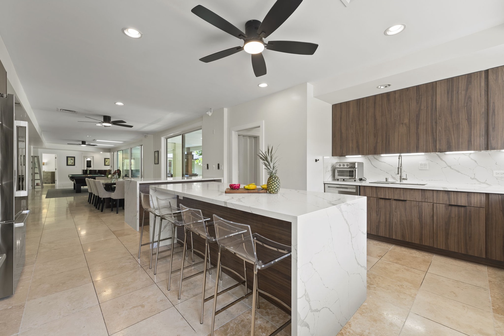 Honolulu Vacation Rentals, Kahala Lani - Open kitchen layout connecting seamlessly to living areas, keeping everyone together.