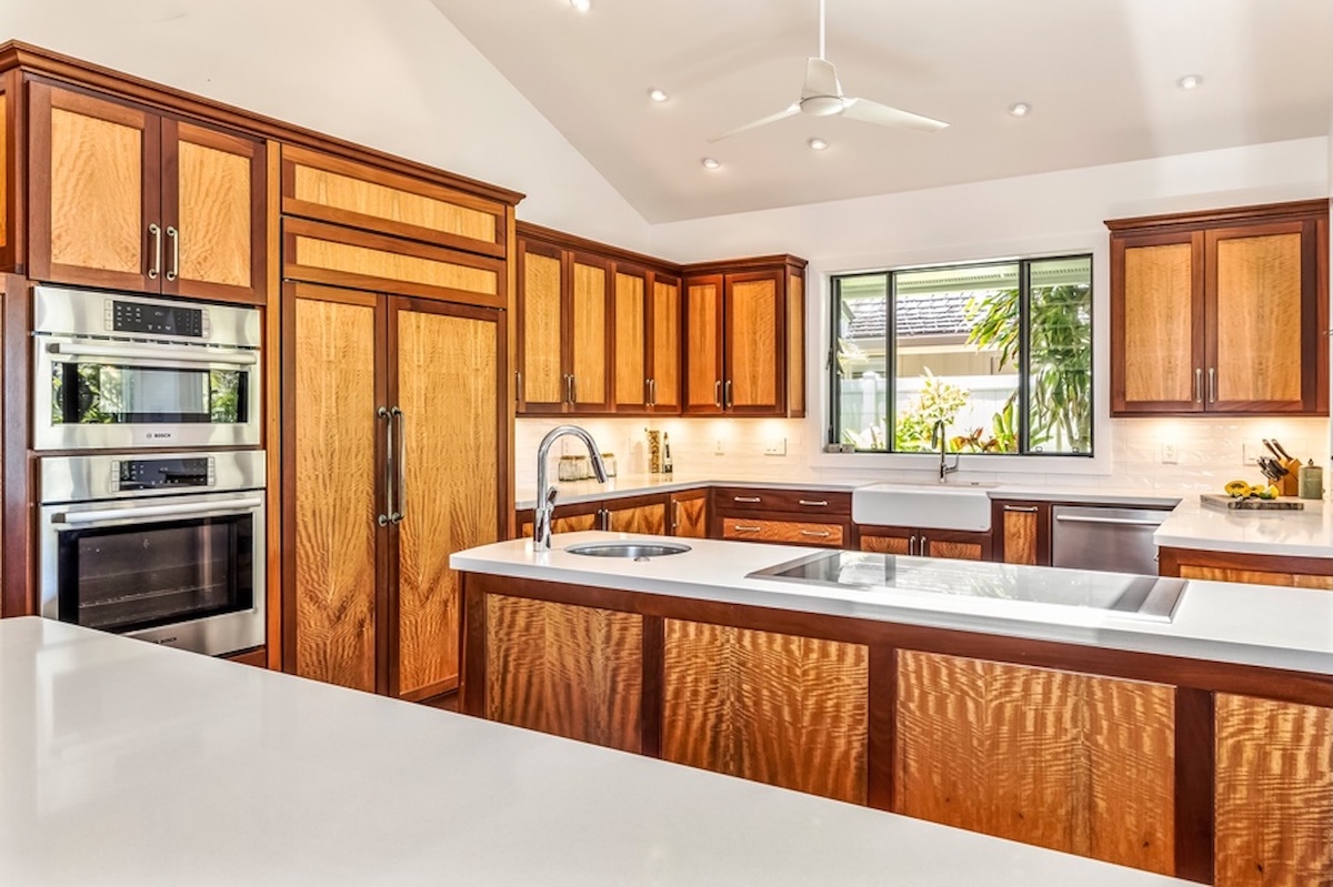 Kailua Vacation Rentals, Hale Ohana - The kitchen features stainless steel appliances.