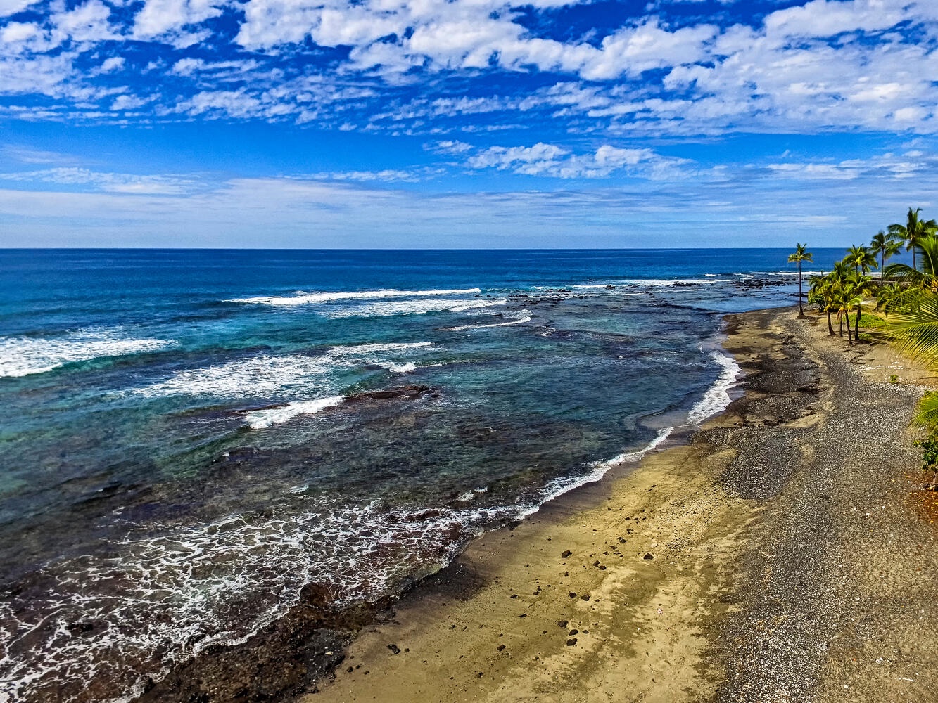 Kailua Kona Vacation Rentals, Keauhou Kona Surf & Racquet 1104 - Wide shoreline
