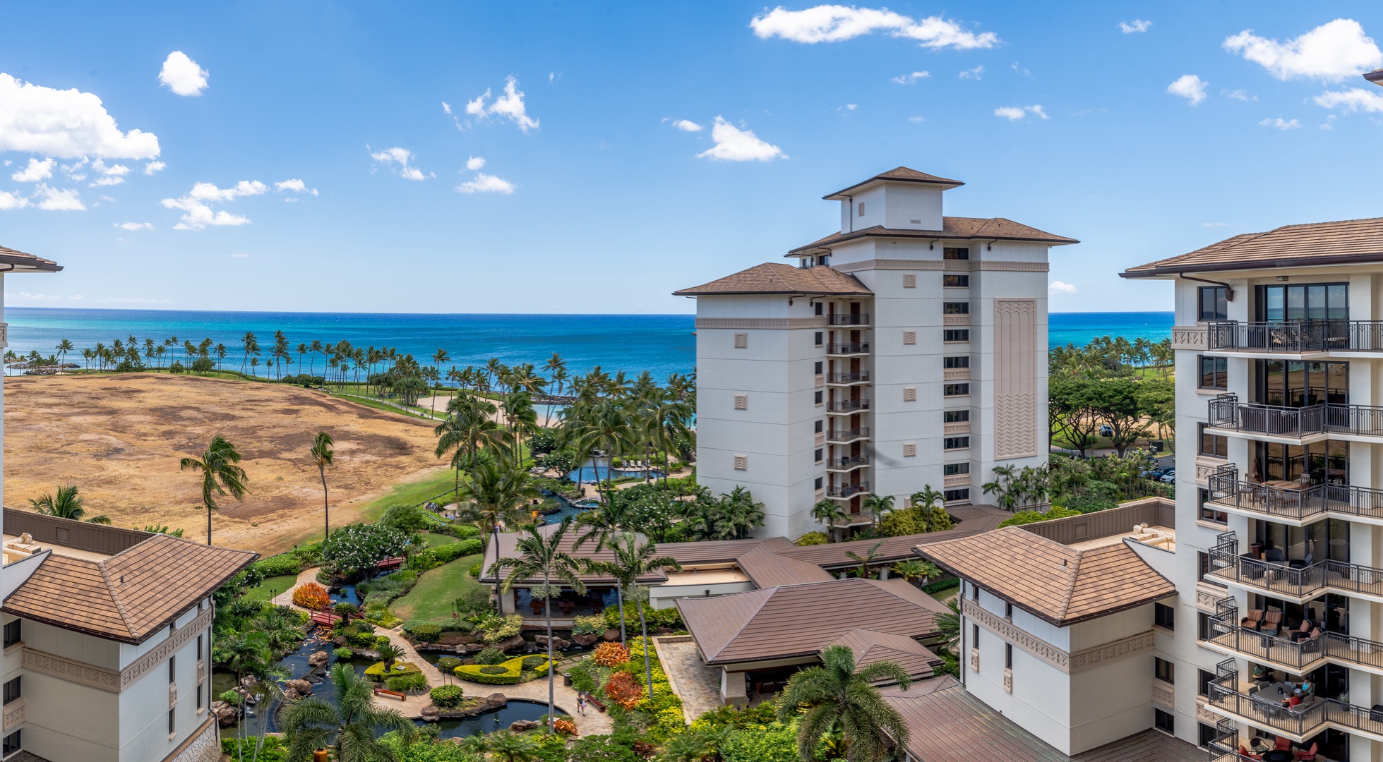 Kapolei Vacation Rentals, Ko Olina Beach Villas O904 - An aerial view of the resort.