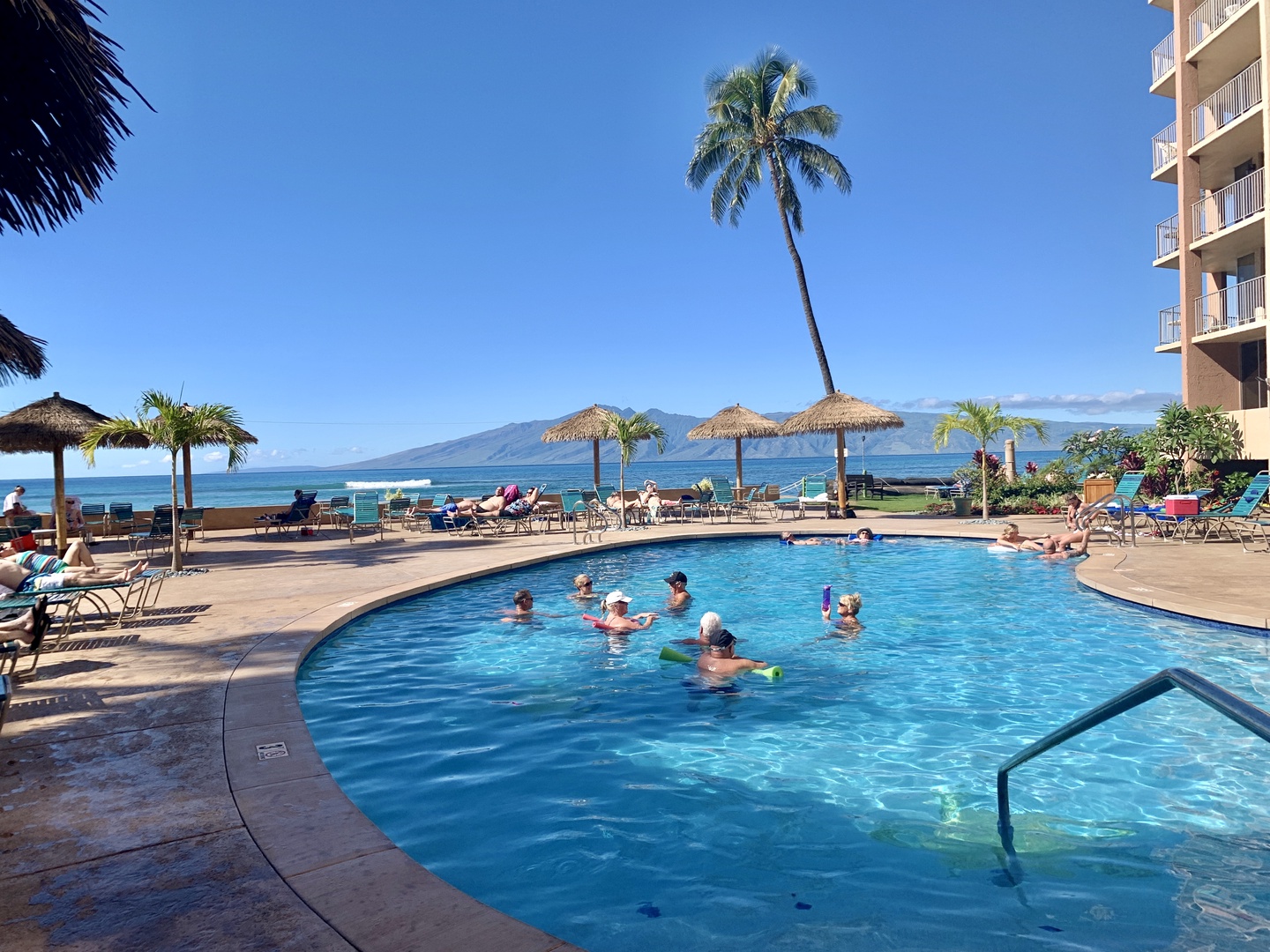 Lahaina Vacation Rentals, Royal Kahana 610 - Enjoy a swim in the pool with stunning ocean views and plenty of space to relax in the sun.