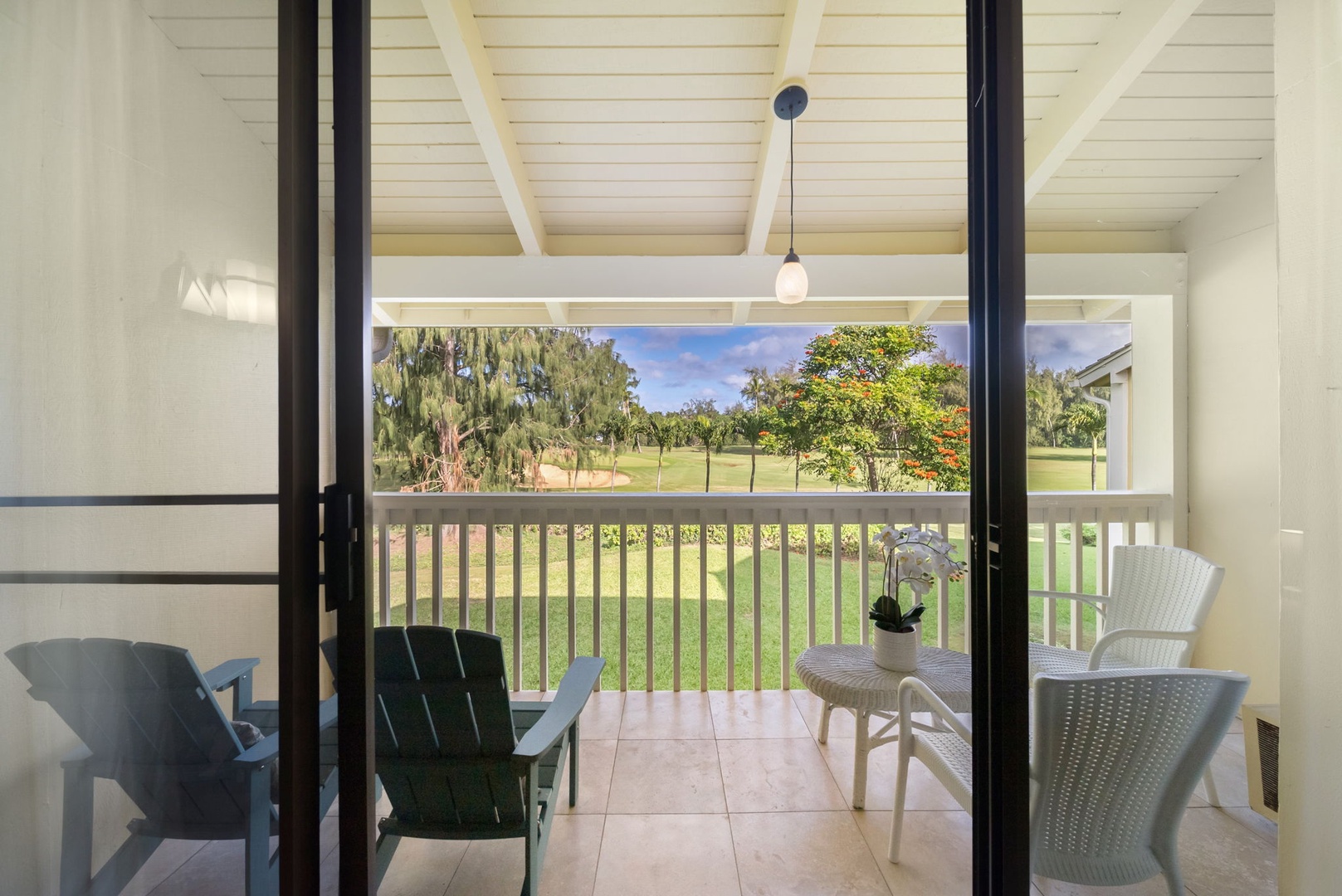 Kahuku Vacation Rentals, Kuilima Estates East #164 - View of 18th Hole at George Fazio Golf Course