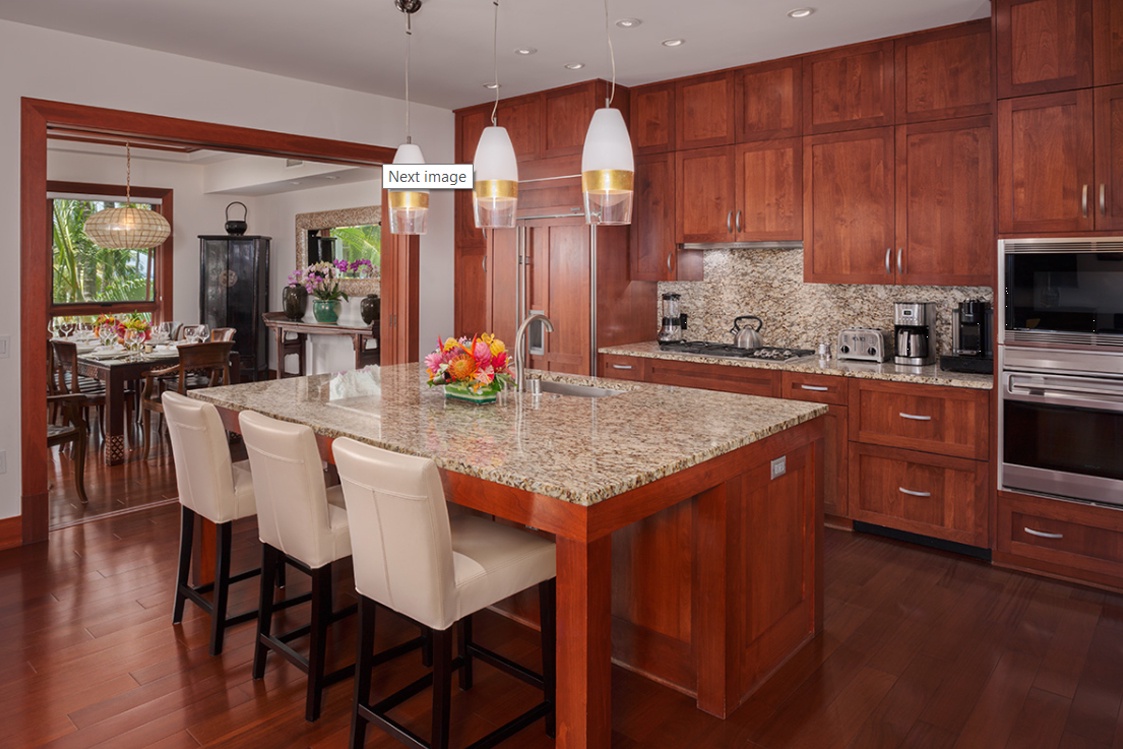 Kapalua Vacation Rentals, Ocean Dreams Villa 2203 at Montage Kapalua Bay* - Gourmet Kitchen Convenient to Dining and Living Areas